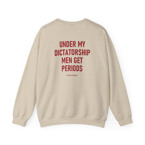 Dictatorship* Crewneck Sweatshirt in Sand, back