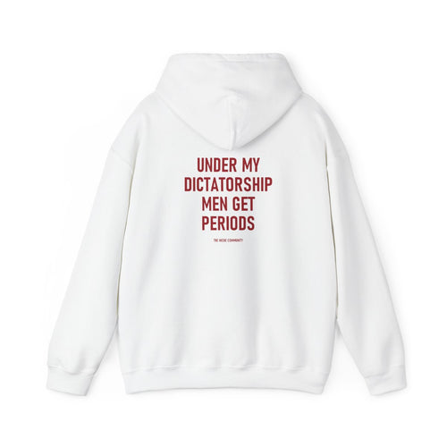 Dictatorship* Hoodie in White, back