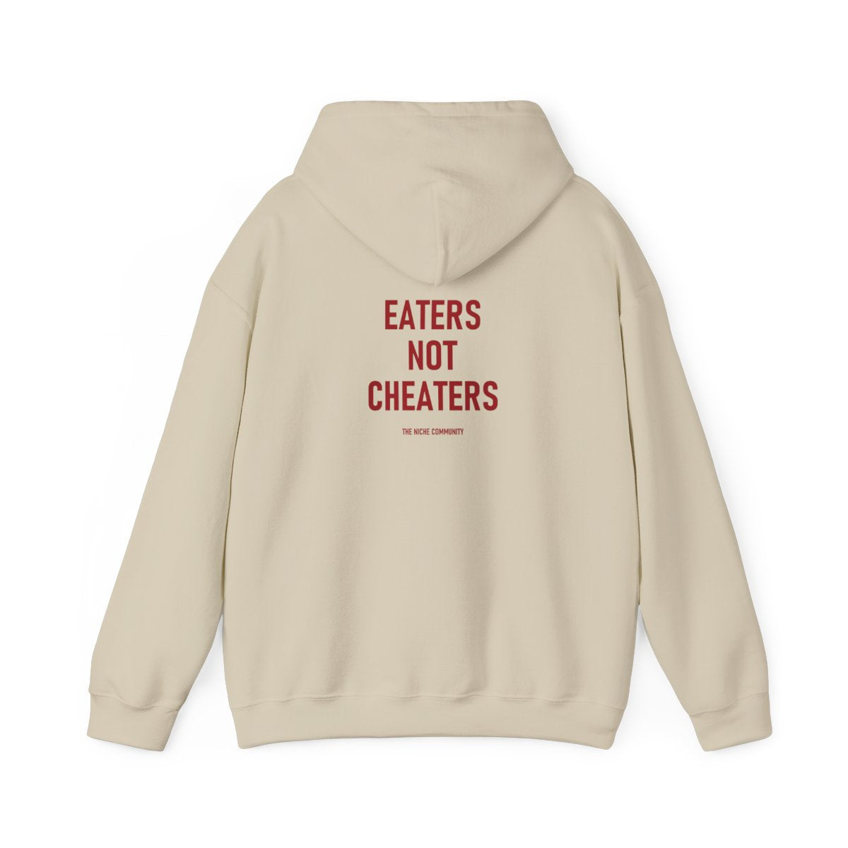Eaters* Hoodie in Sand, back
