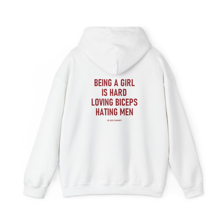 Loving Biceps* Hoodie, White