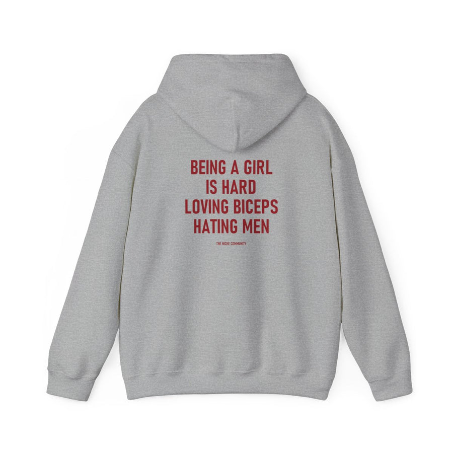 Loving Biceps* Hoodie, Sport Grey