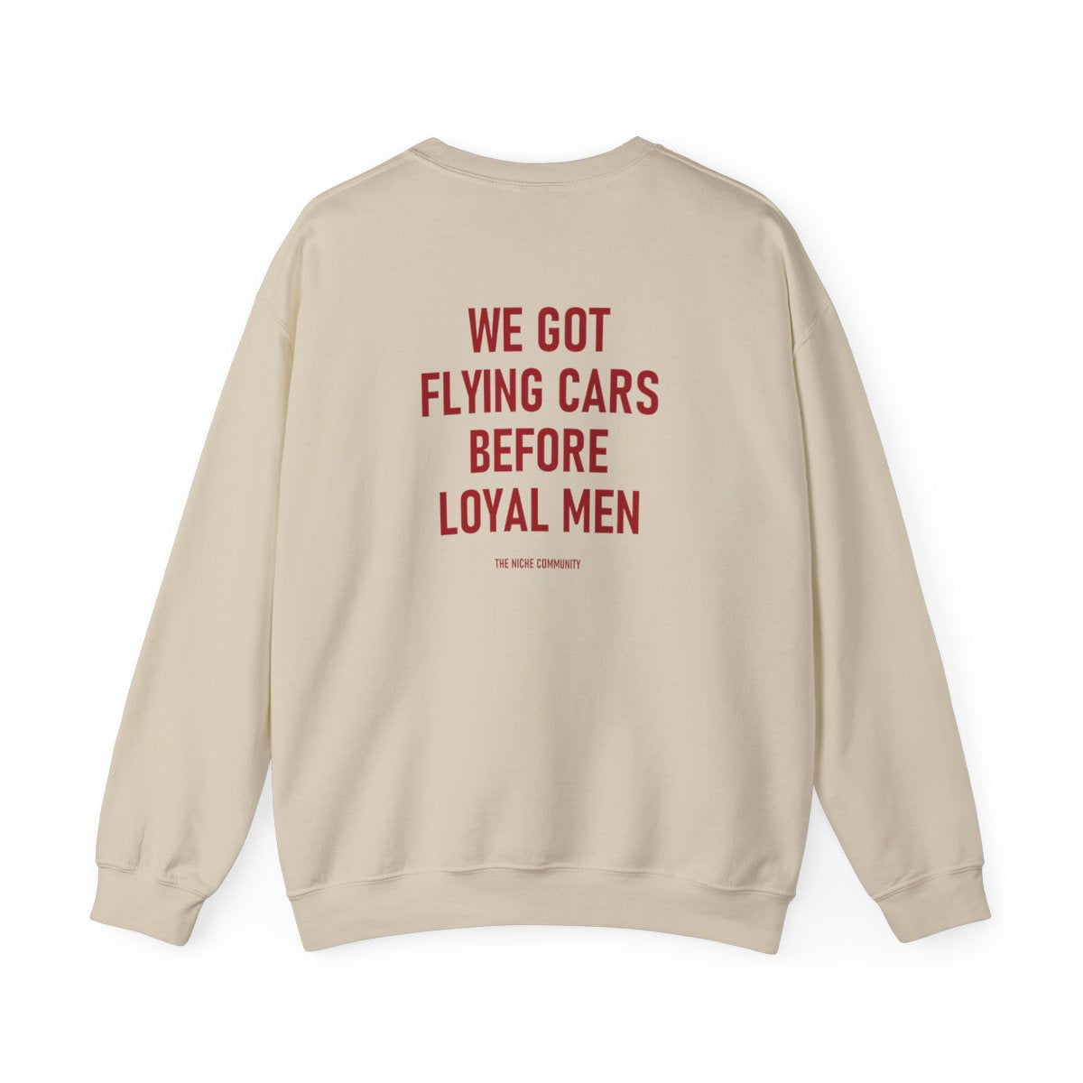 Loyal Men* Crewneck Sweatshirt in Sand, back