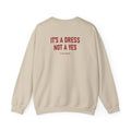 Not A Yes* Crewneck Sweatshirt in Sand, back