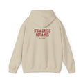 Not A Yes* Hoodie in Sand, back