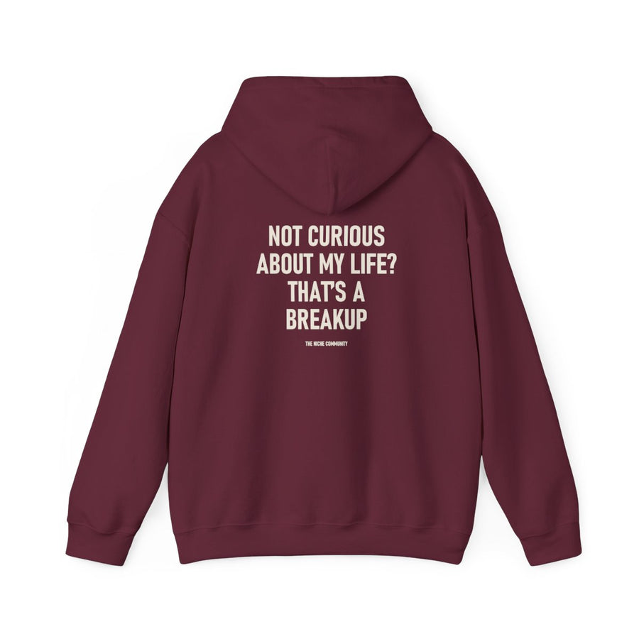 Not Curious* Hoodie, Maroon