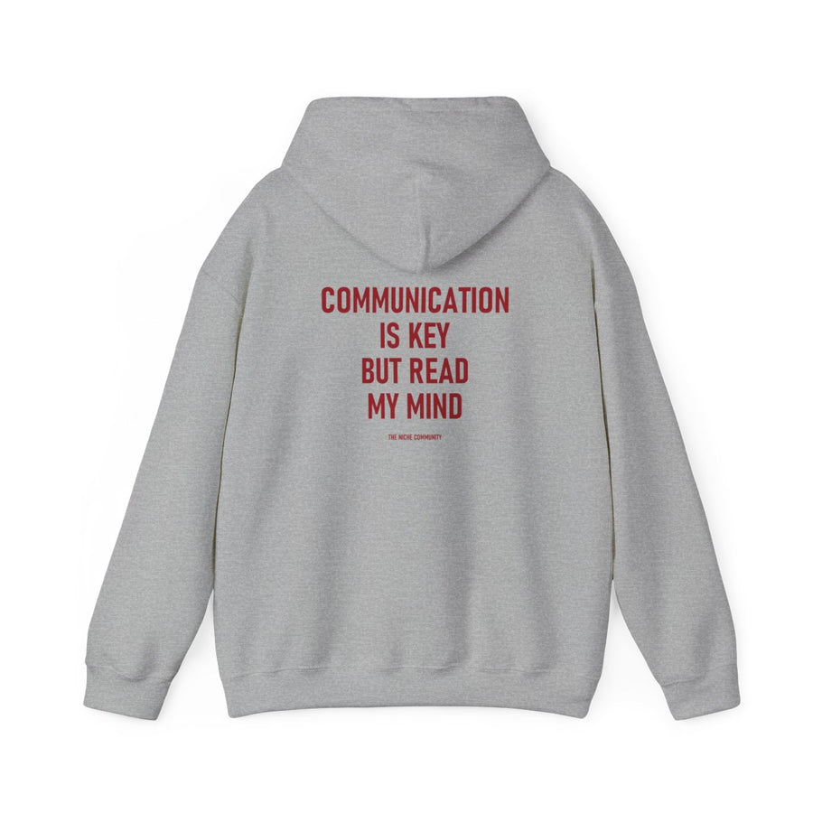 Read My Mind* Hoodie, Sport Grey