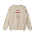 She's Someone* Crewneck Sweatshirt in Sand, back
