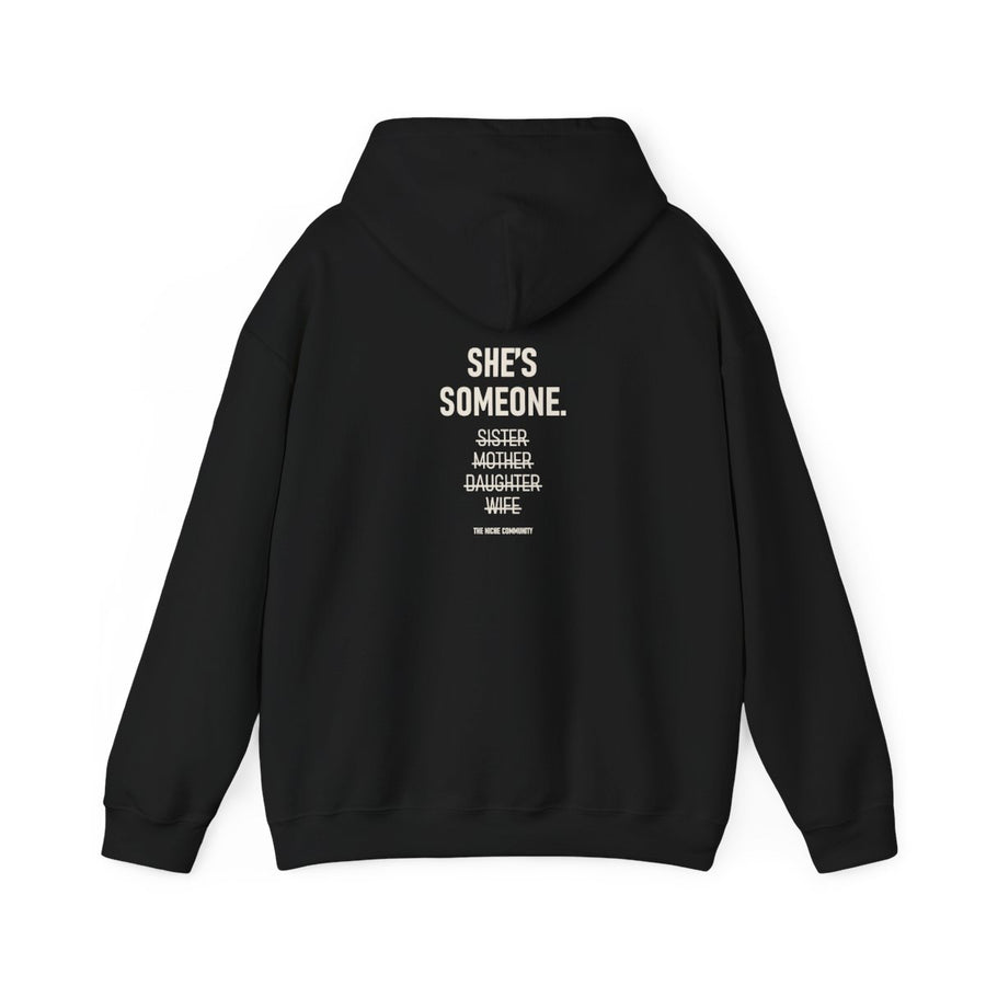 She's Someone* Hoodie, Black